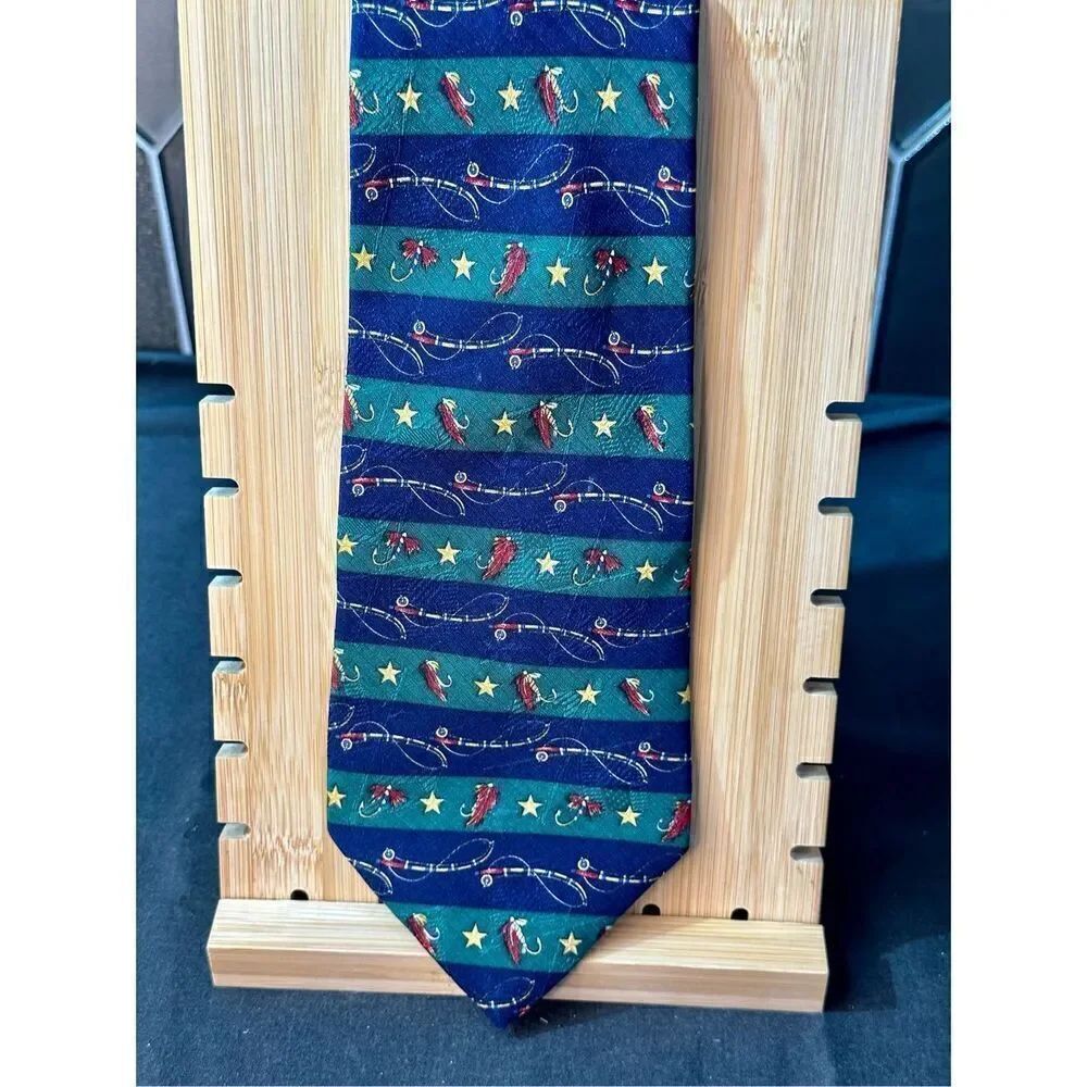 Tommy Hilfiger 100% silk tie fishing lures - made in the USA